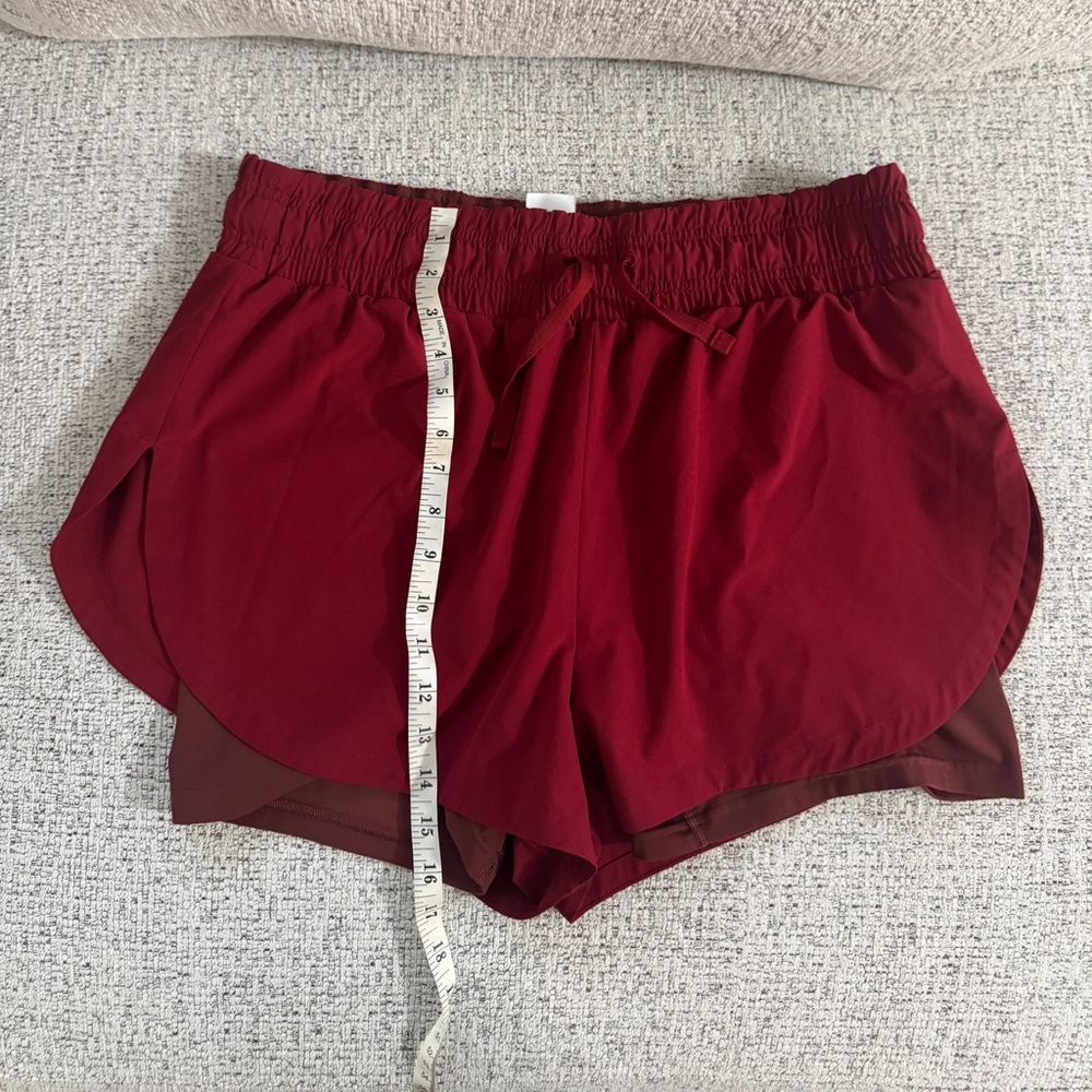 Gymshark Burgundy Athletic Shorts